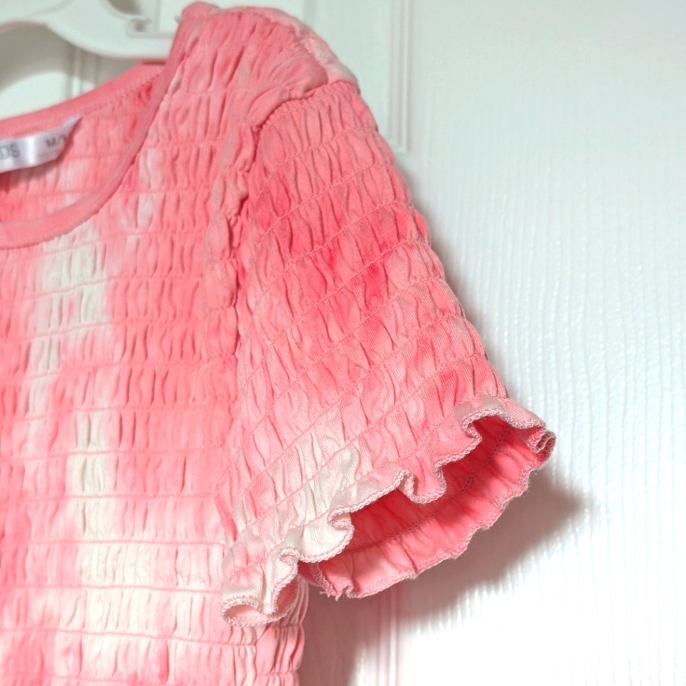 Kids Pink Ruffle Top. Sz M.